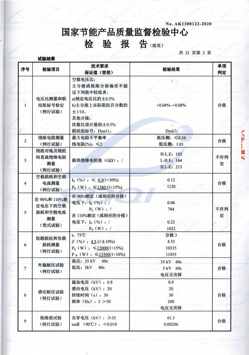 高低压试验报告-S11-1250仁和仁和仁和油浸式变压器-2.jpg